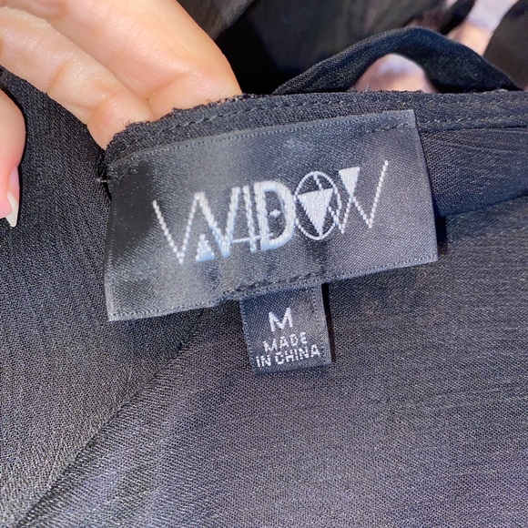 Elegant Black Sheer Dress - Picture 5 of 6